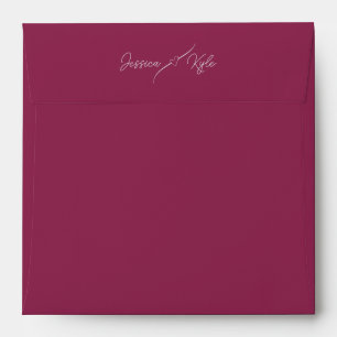 Raspberry Solid Stationery Coloured Envelope
