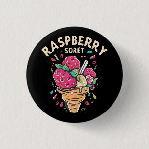 Raspberry Sorbet 3 Cm Round Badge