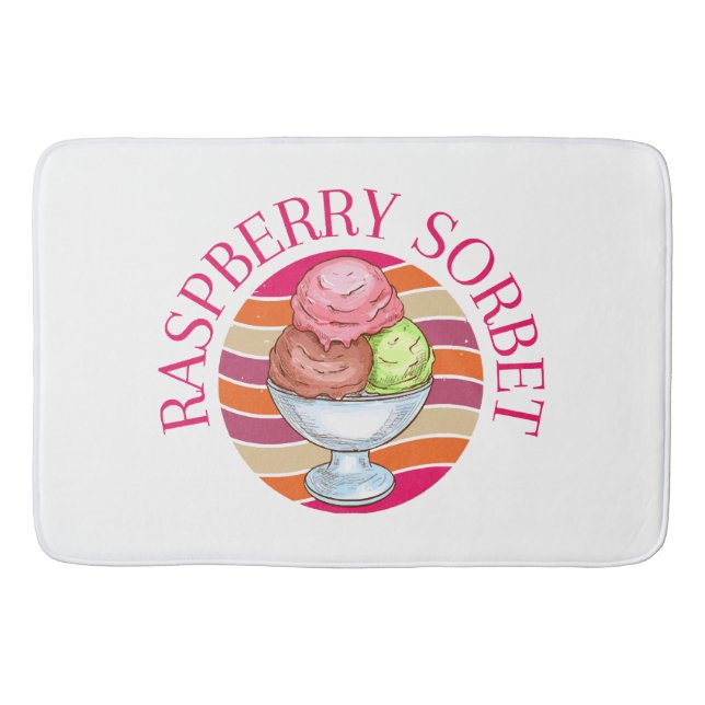 Raspberry Sorbet Bath Mat (Front)