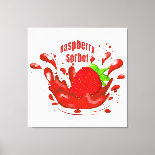 Raspberry Sorbet Canvas Print