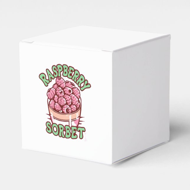 Raspberry Sorbet  Favour Box (Front Side)