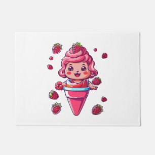 Raspberry sorbet Kawaii Doormat