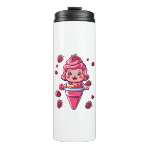 Raspberry sorbet Kawaii Thermal Tumbler