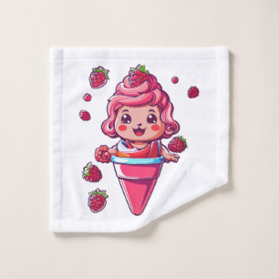 Raspberry sorbet Kawaii Wash Cloth
