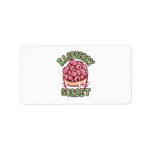 Raspberry Sorbet  Label