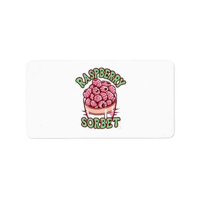 Raspberry Sorbet  Label (Front)