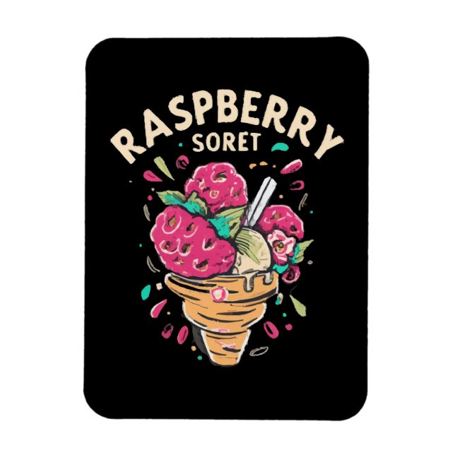 Raspberry Sorbet  Magnet (Vertical)