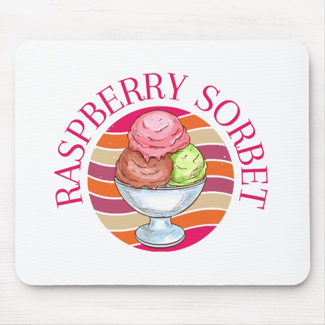 Raspberry Sorbet Mouse Mat (Front)