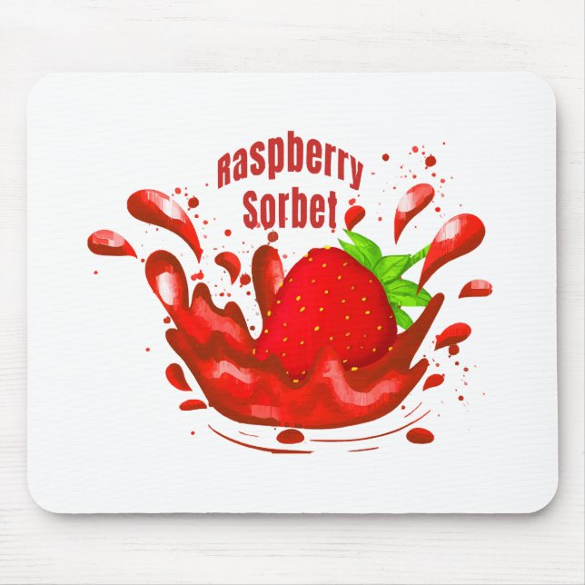Raspberry Sorbet Mouse Mat (Front)