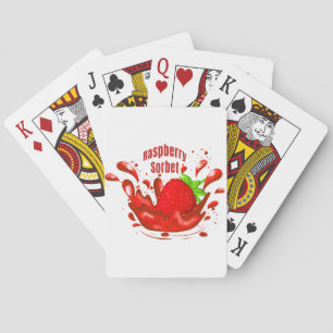 Raspberry Sorbet Playing Cards