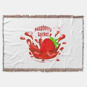 Raspberry Sorbet Throw Blanket