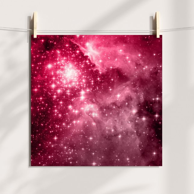 Raspberry Stars Tinted Celestial Photo Poster (Raspberry Stars Tinted Celestial Photo Poster)