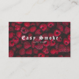 Raspberry Vape Shop Business Card