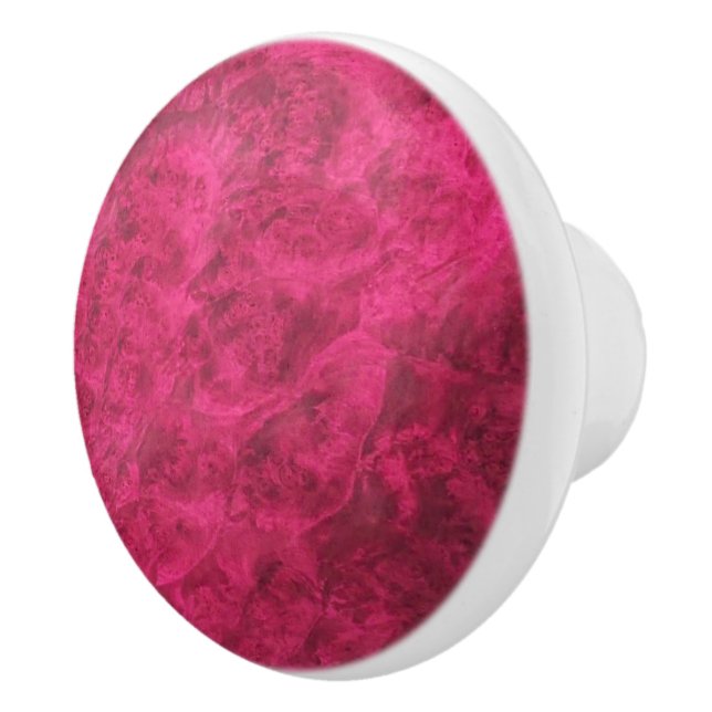 Raspberry Velvet Ceramic Pull (Right)