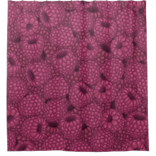 Raspberry Vintage: Sweet Wrap Design. Shower Curtain