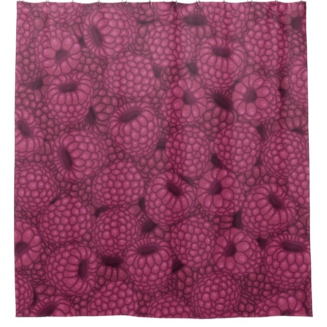 Raspberry Vintage: Sweet Wrap Design. Shower Curtain (Front)