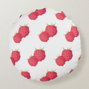 Raspberrys Round Cushion