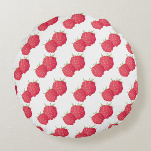 Raspberrys Round Cushion