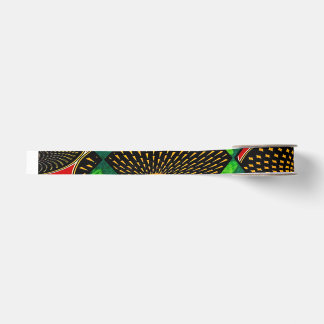 Rasta African Print Grosgrain Ribbon