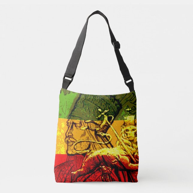 Rasta All Over Design Cross Body Bag (Front)