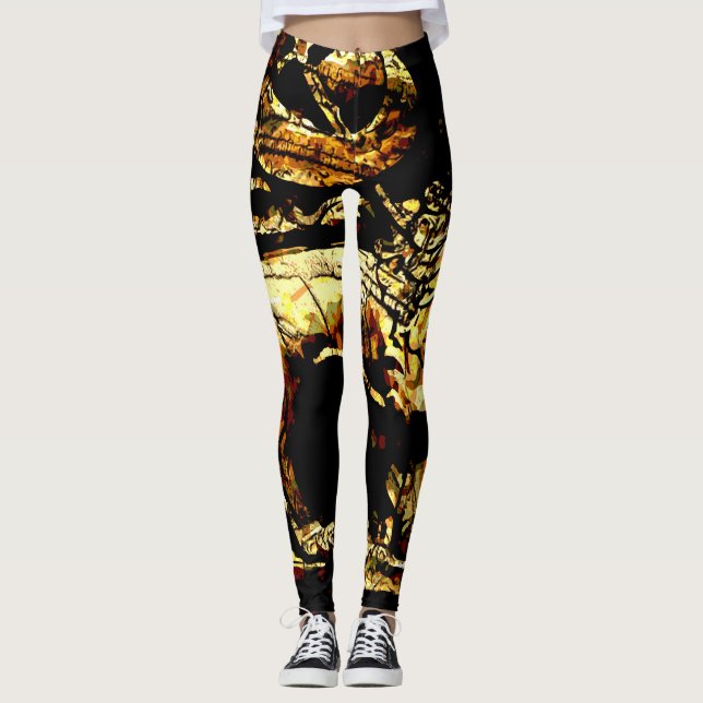 Rasta Ancient Ethiopian Lion of Judah Leggings (Front)