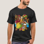 Rasta Bear and Lion  T-Shirt<br><div class="desc">Rasta Bear and Lion Shirt. Perfect gift for your dad,  mum,  papa,  men,  women,  friend and family members on Thanksgiving Day,  Christmas Day,  Mothers Day,  Fathers Day,  4th of July,  1776 Independant day,  Veterans Day,  Halloween Day,  Patrick's Day</div>