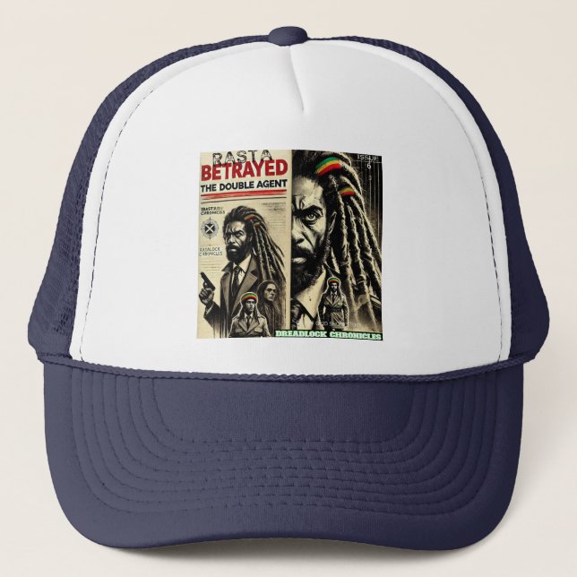 RASTA BETRAYED DREADLOCK CHRONICLES ISSUE 6 TRUCKER HAT (Front)