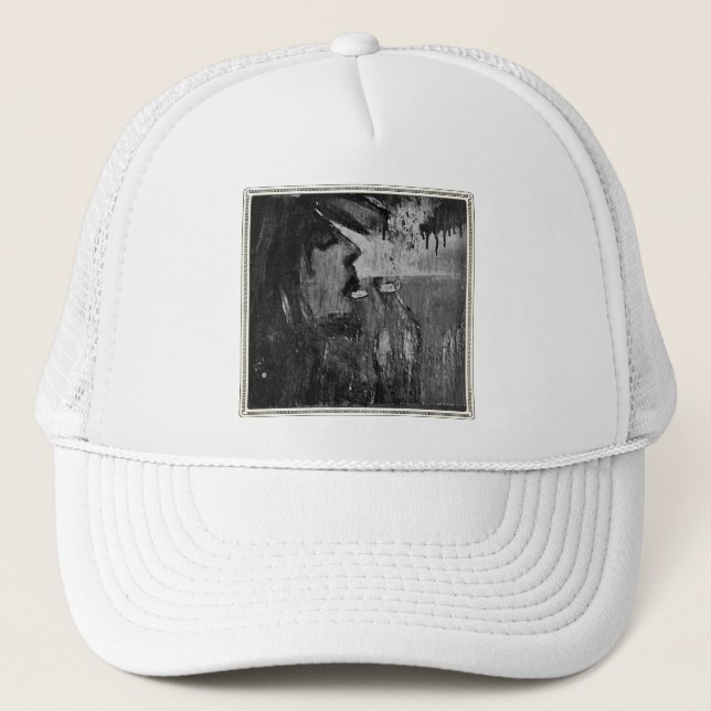 RASTA BW TRUCKER HAT (Front)