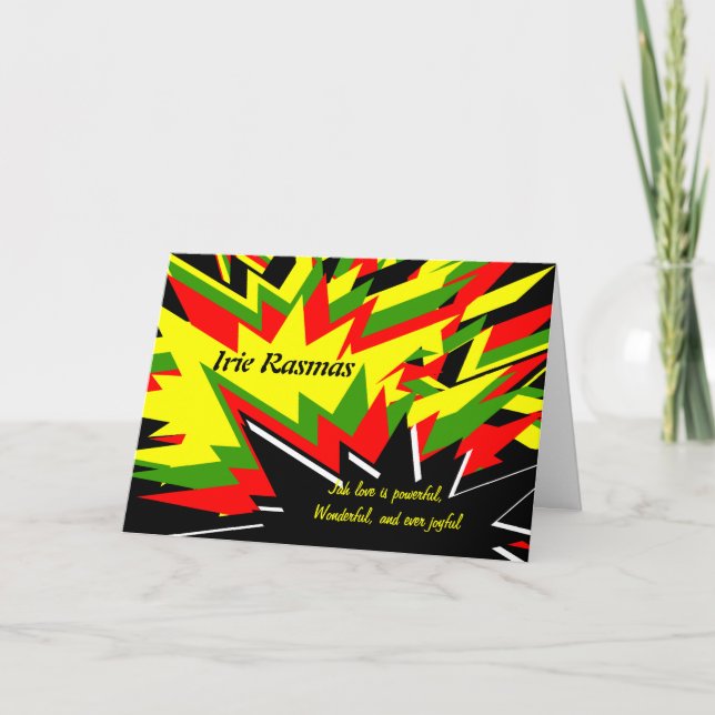 rasta christmas greeting cards (Front)