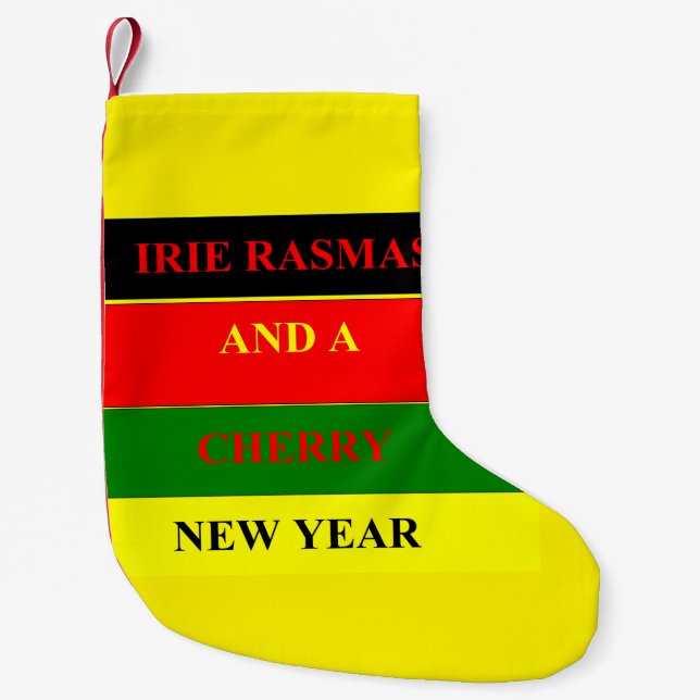 Rasta christmas small christmas stocking (Front)