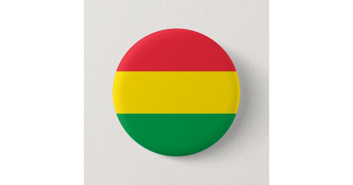 Rasta Colors Green Yellow Red Stripes Flag Pattern 6 Cm Round Badge ...