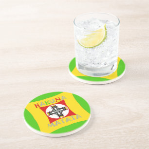 Rasta Colour Red Golden Green Coaster