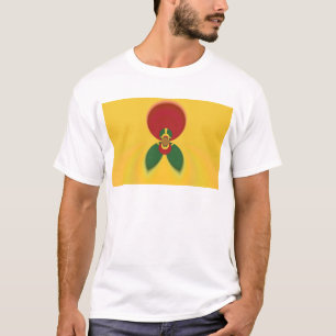 Rasta Colours Abstract Art Print T-Shirt