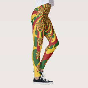 Rasta Colours Design Leggings