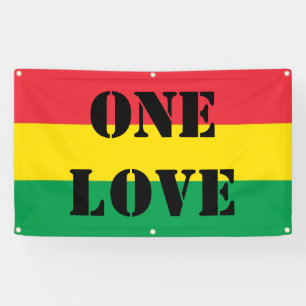 Rasta Colours Green Yellow Red Stripes Flag Banner