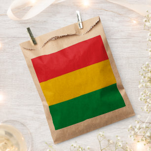 Rasta Colours Green Yellow Red Stripes Flag Patter Favour Bags