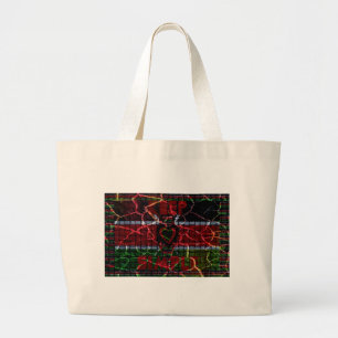 Rasta colours large tote bag