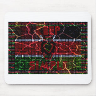 Rasta colours mouse mat