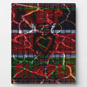 Rasta colours plaque