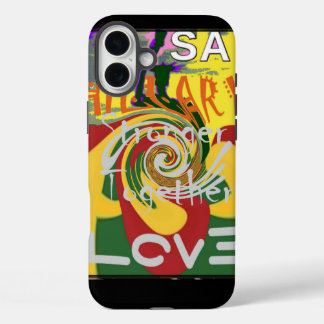 Rasta Colours Red Golden Green Hillary Art Print iPhone 16 Plus Case