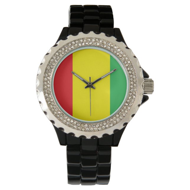 Rasta Colours Wrist Watch (Front)