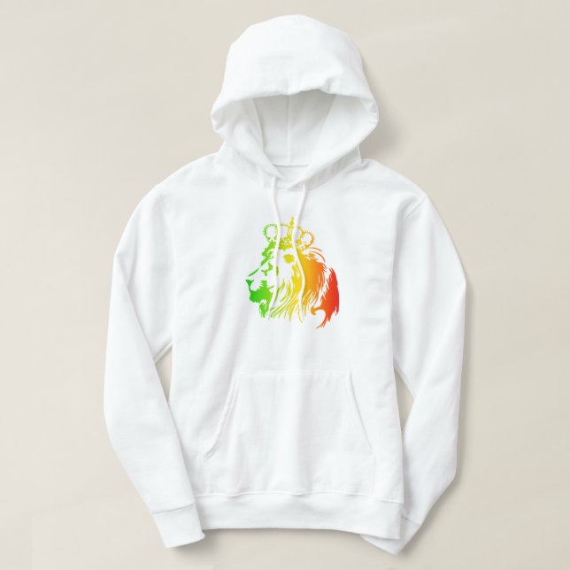 Rasta - Conquering Lion of Judah Hoodie (Design Front)