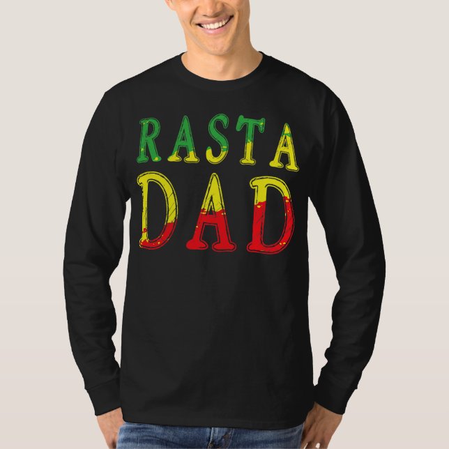 Rasta DadRasta Father Daddy Fathers Day  T-Shirt (Front)