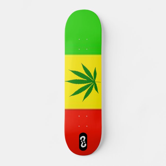 Rasta Deck Skateboard (Front)
