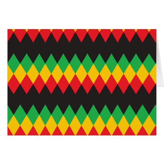 Rasta Diamond Pattern (Front Horizontal)