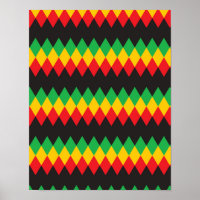 Rasta Diamond Pattern