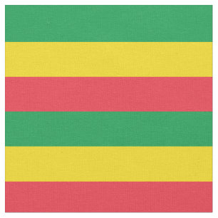 Rasta Ethiopia African Flag Colors Fabric
