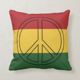 Rasta Flag Colours Cushion