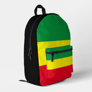 Rasta Flag Printed Backpack
