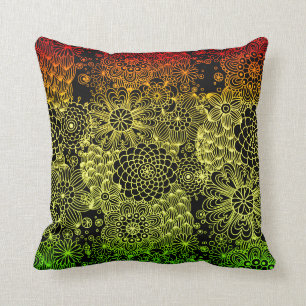 Rasta Flower Cushion